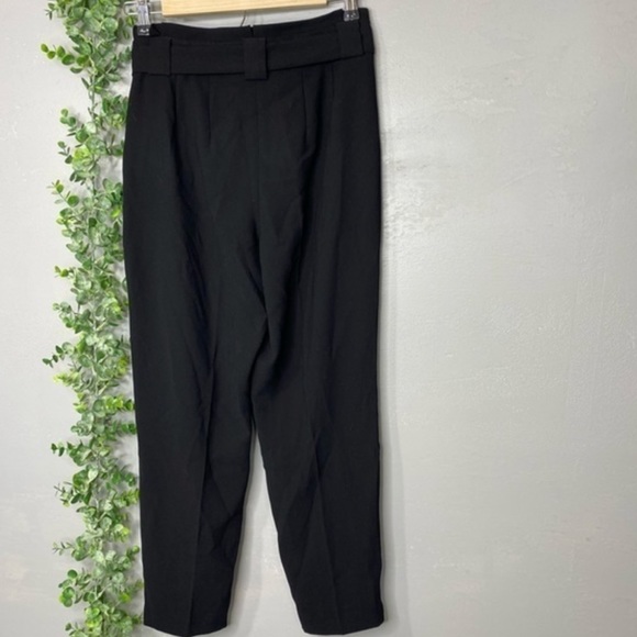 Express High Waist Tie Paper Bag Pants 2 Petite - Picture 3 of 7